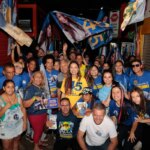 “Temos que votar no que a gente acredita”, diz Paula Belmonte a apoiadores
