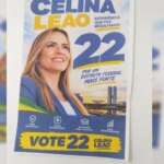 Material de campanha com número 22 atribuído a Celina é encontrado no DF