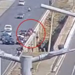 Motoboy ajudou a salvar menino lançado com pai no lago: “A bag virou boia”