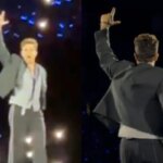 Luan Santana faz gesto com a mão em show e fãs falam em apoio a Lula